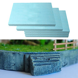 5 Pack Haute Densité Bleu Feuille de Mousse Diorama Bâtiment Plaque de Base Passe-Temps Artisanat Accessoires pas cher