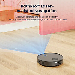 Aspirateur robot Proscenic V10 3 en 1, aspirateur, balayage et nettoyage, système de nettoyage vibrant 3000pa, navigation LDS, batterie de 2600mAh, application intelligente et contrôle Alexa - Noir pas cher