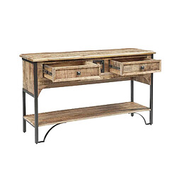 BOIS & CHIFFONS Console 2 tiroirs | Manguier Pondicherry pas cher