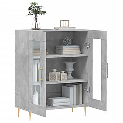 Acheter Maison Chic Buffet,Meuble de Rangement,commode pour salon,Cuisine gris béton 69,5x34x90 cm bois d'ingénierie -MN10491