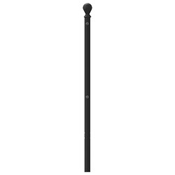 Acheter Maison Chic Tête de lit moderne pour chambre - Décoration de lit métal noir 120 cm -MN32018