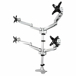 STARTECH - QUAD MONITOR MOUNT - FOR UP TO 27IN VESA MONITORS - DESK MOUNT - Couleur:Noir 