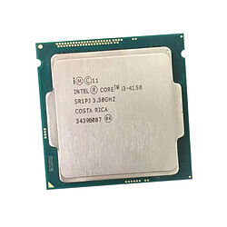 Processeur CPU Intel Core I3-4150 3.5Ghz 3Mo 5GT/s LGA1150 Dual Core SR1PJ - Occasion