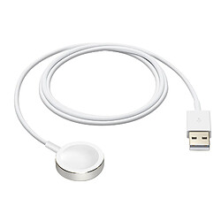 Chargeur pour Apple Watch, Câble de Charge Apple d'Origine, USB 2m - Blanc