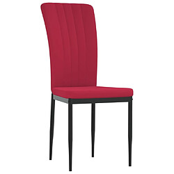 Avis Maison Chic Lot de 2 Chaises à manger,Chaise pour cuisine,Solide Structure Rouge bordeaux Velours -MN80477