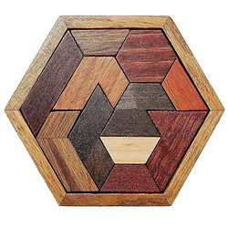 Universal DIY Jeu de QI en bois Puzzle Intelligent Tangram Cerveau Contestation Puzzle Enfant Jouet Puzzle 