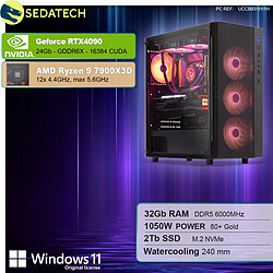 Sedatech PC Gamer Pro • AMD Ryzen 9 7900X3D • RTX4090 • 32Go DDR5 • 2To SSD M.2 • Windows 11