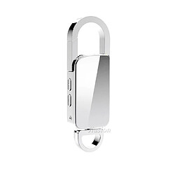 Universal Porte-clés 8 Go Magnétophone numérique Activation vocale Enregistrement Clé USB Dictaphone vocal Argent Lecteur MP3 portable(Argent)