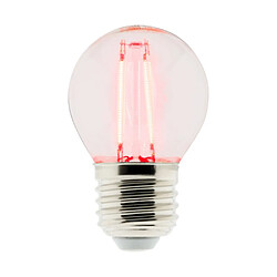 Elexity - Ampoules Ampoule LED Déco filament rouge 3W E27 Sphérique - Elexity