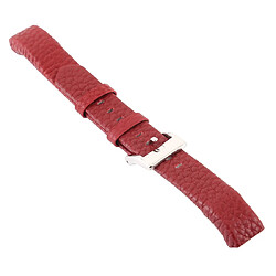 Wewoo Bracelet pour montre connectée Smartwatch en cuir brillant Fitbit Alta rouge pas cher