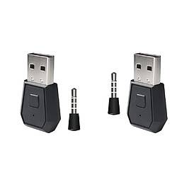 2x Adaptateur Bluetooth USB Pour Casque Pour Ordinateur Portable Haut-parleurs Microphone