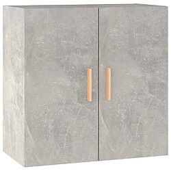 Maison Chic Armoire murale,Meuble de Rangement pour salon,cuisine Gris béton 60x30x60 cm Bois d'ingénierie -MN35665