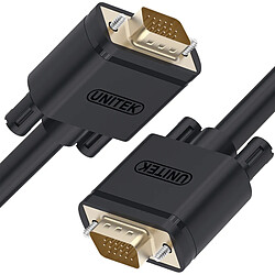 Unitek D-Sub (VGA) - D-Sub (VGA) 3m noir (Y-C504G) Unitek Câble D-Sub (VGA) - D-Sub (VGA) 3m noir (Y-C504G)