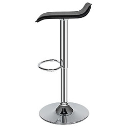 Avis Helloshop26 Lot de 2 tabourets de bar hauteur réglable design moderne noir 1208008