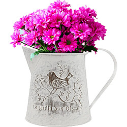 BESTA Arrosoir vase à fleurs en métal seau avec anse décoration vintage pour jardin 10*12*12cm 