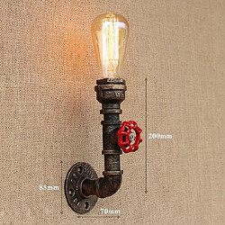 Acheter Universal Vintage applique industrielle vin rouille tuyau d'eau lampe e27 loft plaqué lumière éclairage intérieur maison chambre salle à manger décoration (blanc)