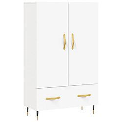 Maison Chic Buffet,Meuble de Rangement,commode pour salon,Cuisine blanc 69,5x31x115 cm bois d'ingénierie -MN65729