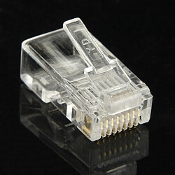 Wewoo Connecteur modulaire 100 PCS RJ45, or: 3u