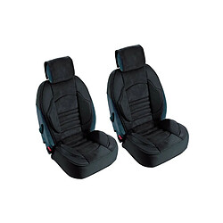 Automotoboutic Lot de 2 Couvre siège auto Grand Confort Noir