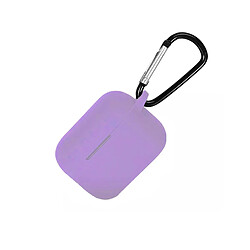 LUUCOZK Manchon de protection en silicone antichoc de haute qualité Manchon de protection pratique pour QCY T10 - Violet clair