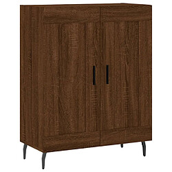 vidaXL Buffet chêne marron 69,5x34x90 cm bois d'ingénierie