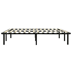 Avis vidaXL Cadre de lit sans matelas noir métal 180x200 cm