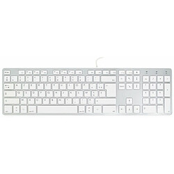 MOBILITY LAB CLavier AZERTY filaire USB pour MAC Ultra plat Blanc/Gris