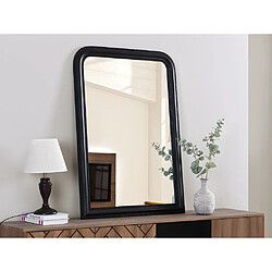 Vente-Unique Miroir style vintage en bois de paulownia HELOISE - L. 80 x H. 110 cm - Noir