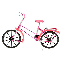 1:10 vintage moulé sous pression vélo modèle artisanat vélo décoratif jouet - rose