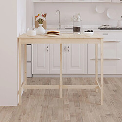 Acheter vidaXL Table de bar 140x80x110 cm Bois massif de pin