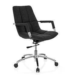 Avis Chaise de bureau / siege pivotant SARANTO tissu noir hjh OFFICE