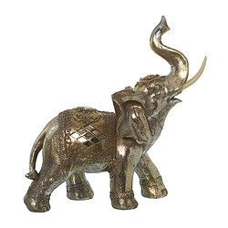 Figurine Décorative Alexandra House Living Doré Plastique Eléphant 18 x 34 x 35 cm 