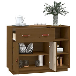 Acheter vidaXL Buffet Marron miel 98,5x40x75 cm Bois massif de pin