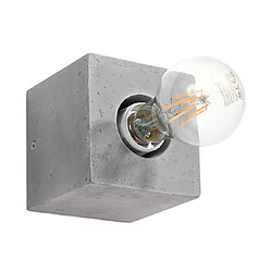 Luminaire Center Applique murale Ariz Béton Gris 1 ampoule 10cm