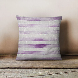 Homemania Housse de coussin en velours Lina - L. 43 x l. 43 cm - Violet