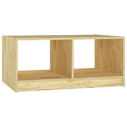 vidaXL Table basse 75x50x33,5 cm Bois de pin massif