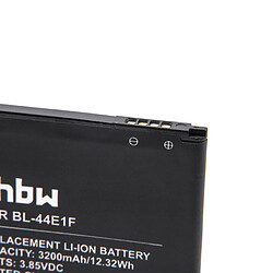 vhbw Li-Ion batterie 3200mAh (3.85V) pour téléphone portable mobil smartphone comme LG BL-44E1F, EAC63341101, PAC63320502