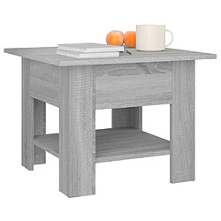 Avis vidaXL Table basse Sonoma gris 55x55x42 cm bois d'ingénierie