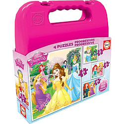 Educa Borras Disney princesses - mallette puzzles progressifs 12+16+20+25 