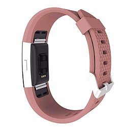 Wewoo Bracelet café pour Fitbit Charger 2 montre Diamond Texture TPU Bracelet, longueur totale: 23cm pas cher