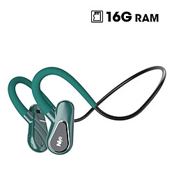 GUPBOO Casque sans fil Bluetooth sport avec micro, 16 Go de RAM 