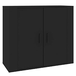 vidaXL Buffet Noir 80x33x70 cm Bois d'ingénierie