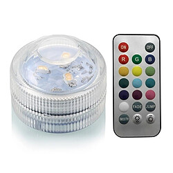 Wewoo LED sous-marines IP68 Étanche Télécommande Décoration De Plongée Lampe 5050 SMD Multi Couleur Ampoule Submersible RGB Lumière Partie