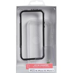 Blueway Pack de Protection Bumpers et Protège-Écran pour iPhone 5/5S/SE Transparent