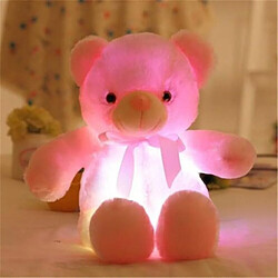 Universal 30-80 cm lumineux luminaire peluche ours en peluche (rose 50 cm) 