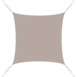 Easy Sail Voile d'ombrage carrée 4 x 4m taupe.