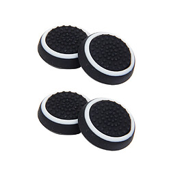 2 Paires Game Joystick Thumbstick Caps Pour Sony PS4 Controller Black + Couverture Protection Joystick PS4