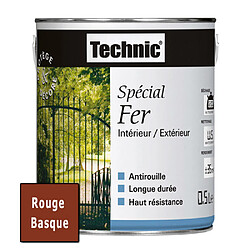 Peinture Spécial Fer - Rouge Basque - 0.5 L - TECHNIC