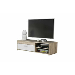 BigBuy Home Meubles de télévision PILVI PCOT11-Q45F Blanc Bois