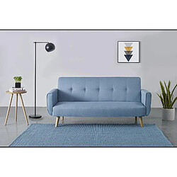 Concept Usine Canapé scandinave convertible 3 places bleu MALMO